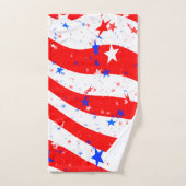 Onafhankelijkheidsdag Willekeurige sterren & Strip Bad Handdoek (Handdoek)