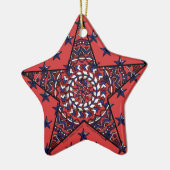 Onafhankelijkheidssterornament Keramisch Ornament (Links)