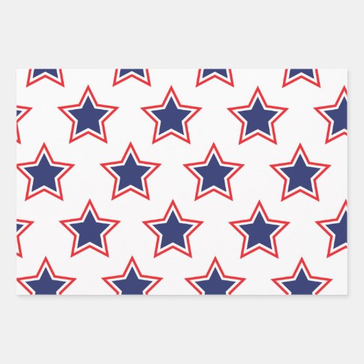 Onafhankelijkheidssterren Inpakpapier Vel (Voorkant 3)