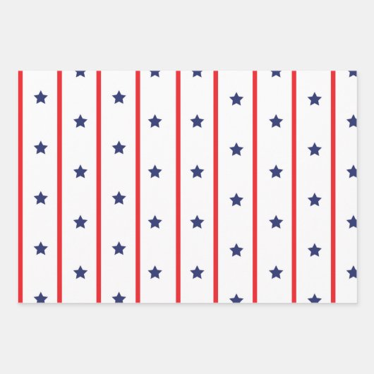 Onafhankelijkheidssterren Inpakpapier Vel (Voorkant)
