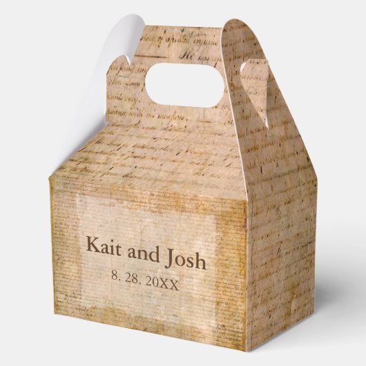 Onafhankelijkheidsverklaring 📜 1776  bedankdoosjes (Achterkant)