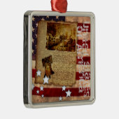 Onafhankelijkheidsverklaring 1776 metalen ornament (Rechts)