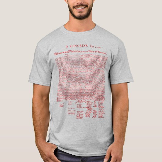 Onafhankelijkheidsverklaring, 1776 t-shirt (Voorkant)