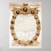 Onafhankelijkheidsverklaring 1818 poster (Voorkant)