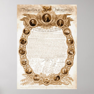 Onafhankelijkheidsverklaring 1818 poster