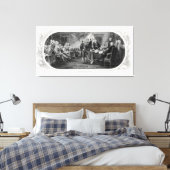 Onafhankelijkheidsverklaring: $ 2 Bill, Etsen Canvas Afdruk (Insitu (Slaapkamer))