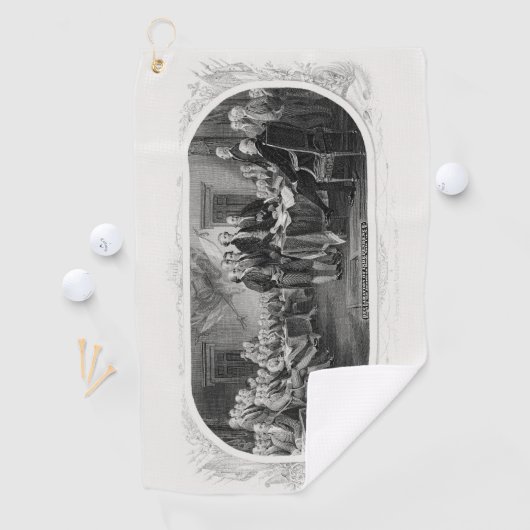 Onafhankelijkheidsverklaring: $ 2 Bill, Etsen Golfhanddoek (Insitu)