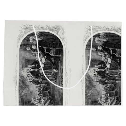 Onafhankelijkheidsverklaring: $ 2 Bill, Etsen Groot Cadeauzakje (Achterkant)