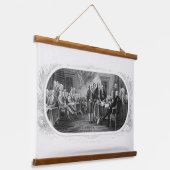 Onafhankelijkheidsverklaring: $ 2 Bill, Etsen Hangend Wandkleed (Gebogen)