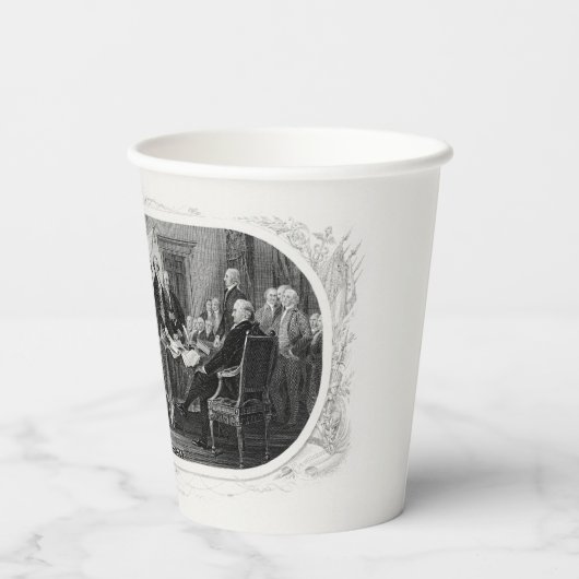 Onafhankelijkheidsverklaring: $ 2 Bill, Etsen Papieren Bekers (Achterkant)