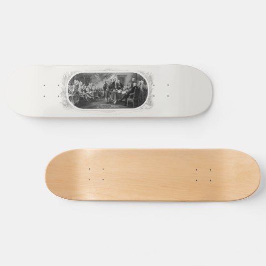 Onafhankelijkheidsverklaring: $ 2 Bill, Etsen Persoonlijk Skateboard (Horizontaal)