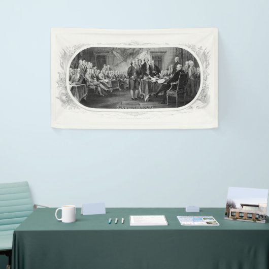 Onafhankelijkheidsverklaring: $ 2 Bill, Etsen Spandoek (Beurs)