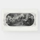 Onafhankelijkheidsverklaring: $ 2 Bill, Etsen Spandoek (Horizontaal)