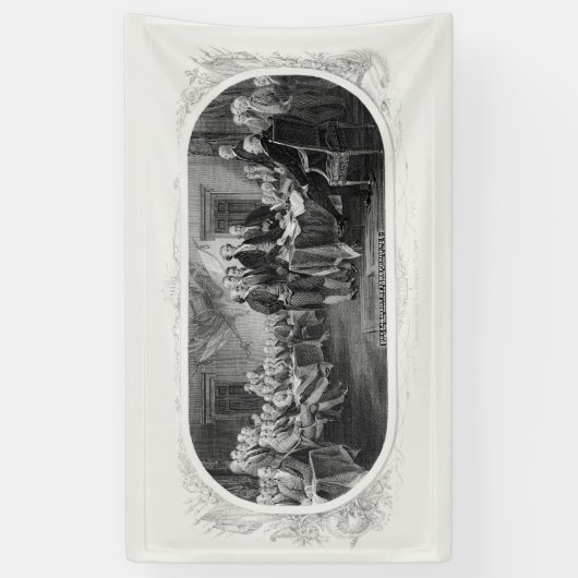 Onafhankelijkheidsverklaring: $ 2 Bill, Etsen Spandoek (Verticaal)