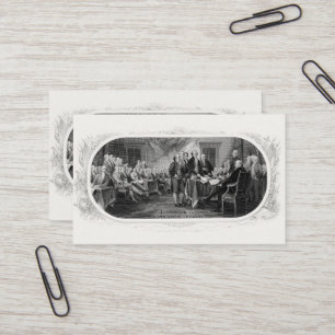 Onafhankelijkheidsverklaring: $ 2 Bill, Etsen Visitekaartje