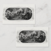 Onafhankelijkheidsverklaring: $ 2 Bill, Etsen Visitekaartje (Voorkant / Achterkant)