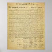 Onafhankelijkheidsverklaring afdrukken poster (Voorkant)