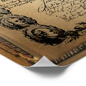 onafhankelijkheidsverklaring afdrukken poster (Hoek)