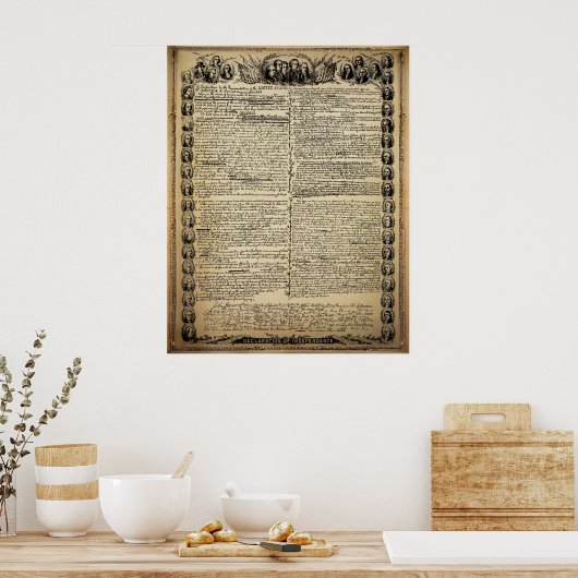  onafhankelijkheidsverklaring afdrukken poster (Keuken)