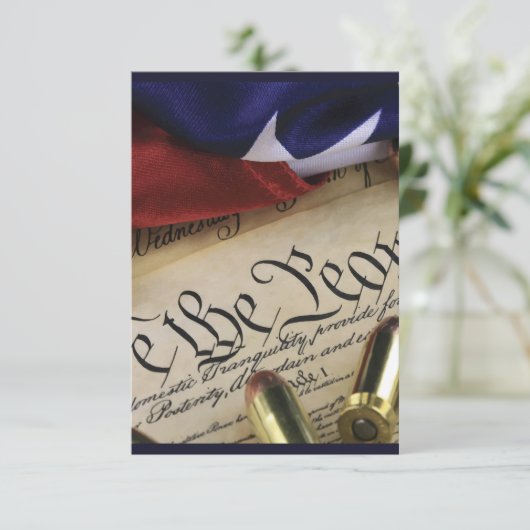 Onafhankelijkheidsverklaring Bedankkaart (Staand voorkant)