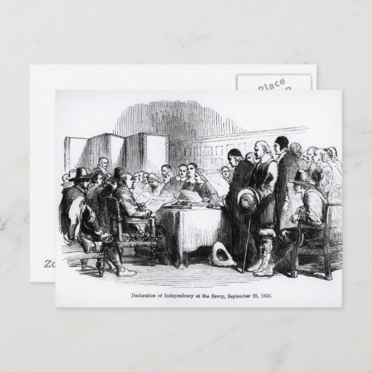 Onafhankelijkheidsverklaring Briefkaart (Voorkant / Achterkant)