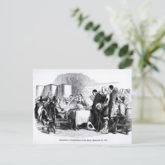 Onafhankelijkheidsverklaring Briefkaart (Staand voorkant)