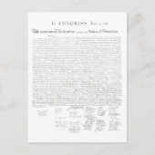 Onafhankelijkheidsverklaring Briefkaart (Voorkant)