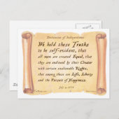 Onafhankelijkheidsverklaring Briefkaart (Voorkant / Achterkant)