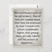 Onafhankelijkheidsverklaring Briefkaart (Voorkant / Achterkant)