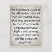 Onafhankelijkheidsverklaring Briefkaart (Voorkant)