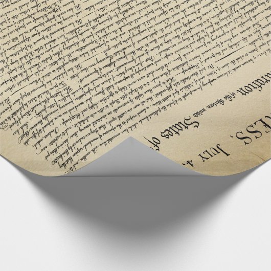 onafhankelijkheidsverklaring cadeaupapier (Hoek)