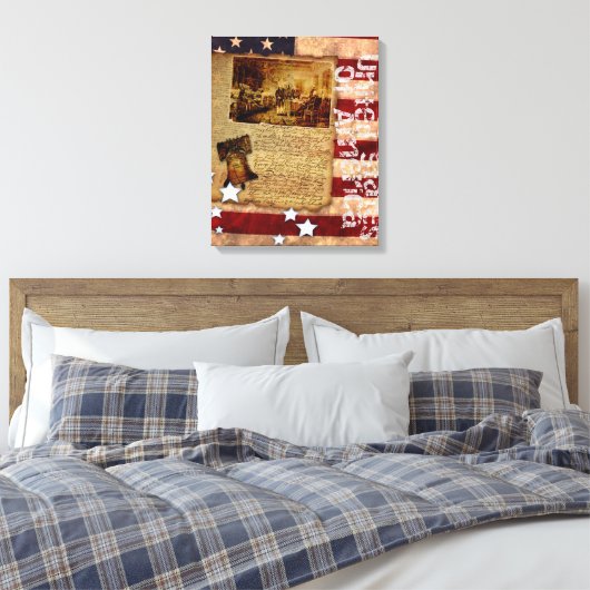 Onafhankelijkheidsverklaring Canvas Afdruk (Insitu (Slaapkamer))