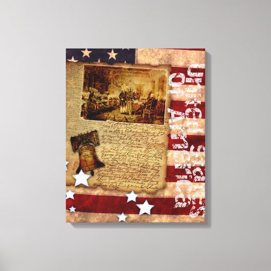 Onafhankelijkheidsverklaring Canvas Afdruk (Voorkant)