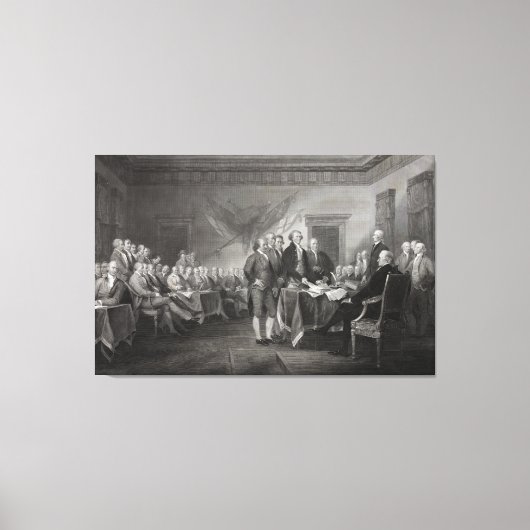 Onafhankelijkheidsverklaring Canvas Afdruk (Voorkant)