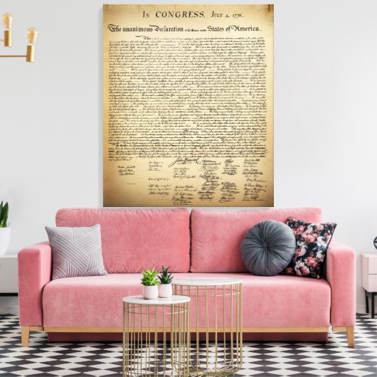 onafhankelijkheidsverklaring canvas afdruk (Insitu (Woonkamer))