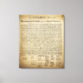 onafhankelijkheidsverklaring canvas afdruk (Voorkant)