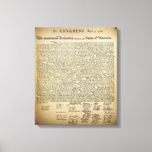  onafhankelijkheidsverklaring canvas afdruk (Voorkant)