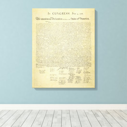 onafhankelijkheidsverklaring canvas afdruk (Insitu (Houten vloer))