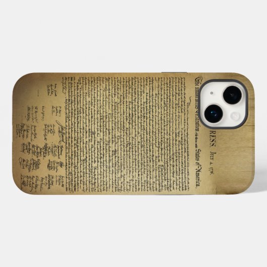 onafhankelijkheidsverklaring Case-Mate iPhone case (Achterkant (horizontaal))