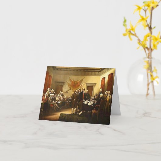 Onafhankelijkheidsverklaring door Trumbull Histori Kaart (Gele Bloem)