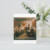 Onafhankelijkheidsverklaring en citaat van Ben Fra Briefkaart (Staand voorkant)