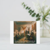 Onafhankelijkheidsverklaring en citaat van Ben Fra Briefkaart (Staand voorkant)