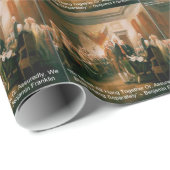 Onafhankelijkheidsverklaring en citaat van Ben Fra Cadeaupapier (Rol Hoek)