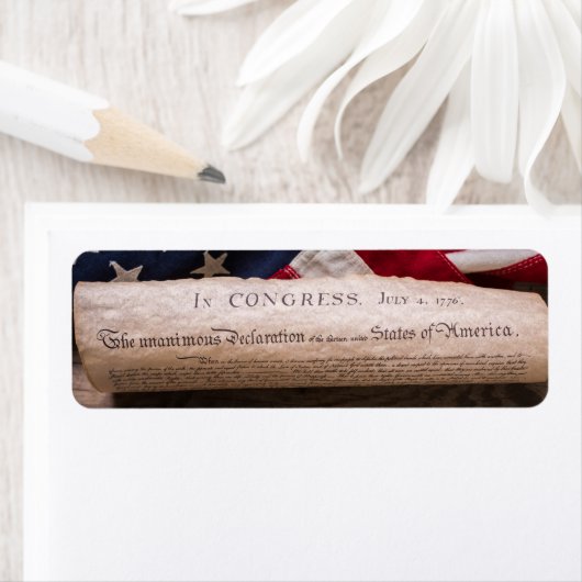 Onafhankelijkheidsverklaring Etiket (Insitu)