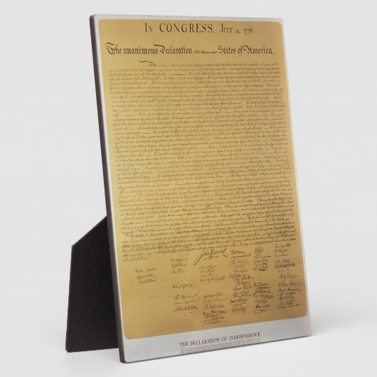 Onafhankelijkheidsverklaring Fotoplaat (Zijkant)