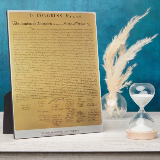 Onafhankelijkheidsverklaring Fotoplaat (Zijkant)