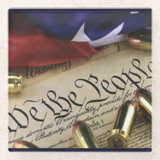 Onafhankelijkheidsverklaring Glazen Onderzetter (Voorkant)