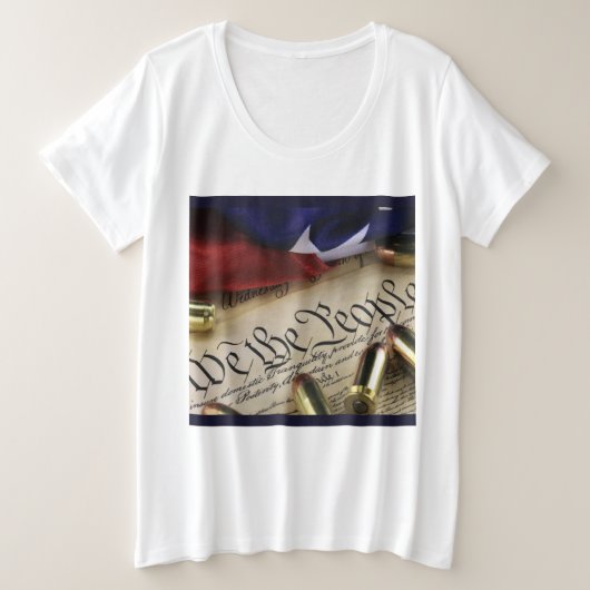 Onafhankelijkheidsverklaring Grote Maat T-shirt (Design voorkant)
