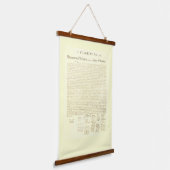 Onafhankelijkheidsverklaring Hangend Wandkleed (Gebogen)