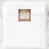 Onafhankelijkheidsverklaring 📜 Historisch 1776 Vierkante Sticker (Tas)